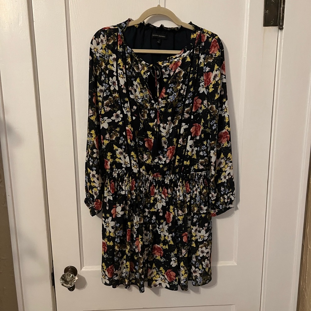 Banana Republic- smocked waist tunic